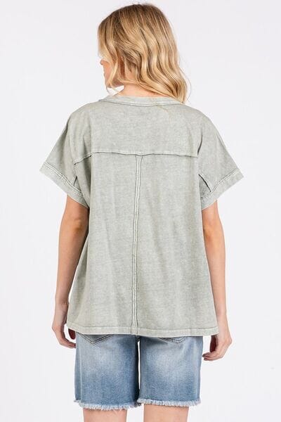 Mittoshop PEACE Round Neck Short Sleeve T-Shirt - Sydney So Sweet