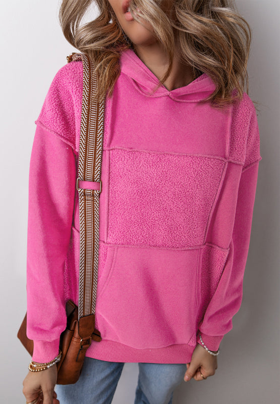 Exposed Seam Long Sleeve Hoodie - Sydney So Sweet