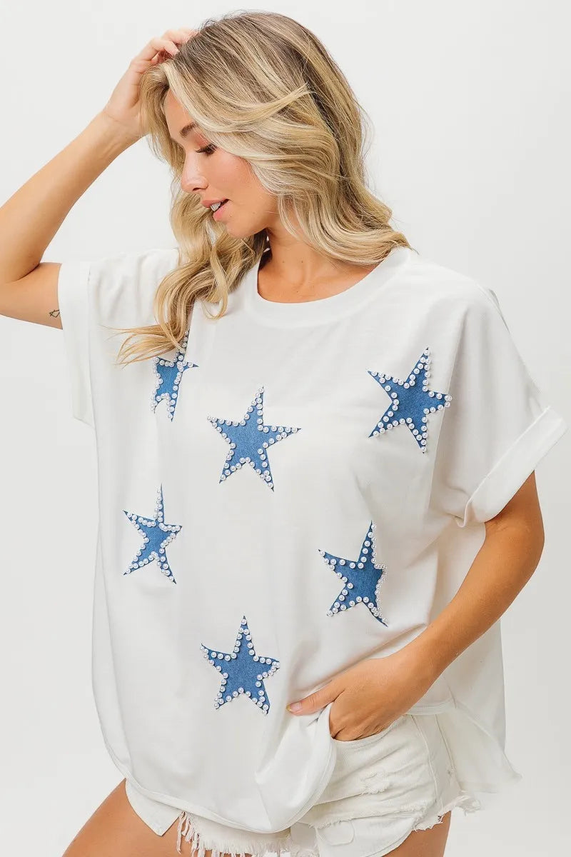 BiBi Fourth Of July Terry T-Shirt - Sydney So Sweet