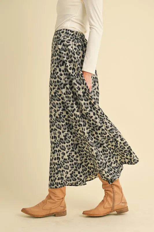 Aemi+Co Leopard Midi Skirt - Sydney So Sweet