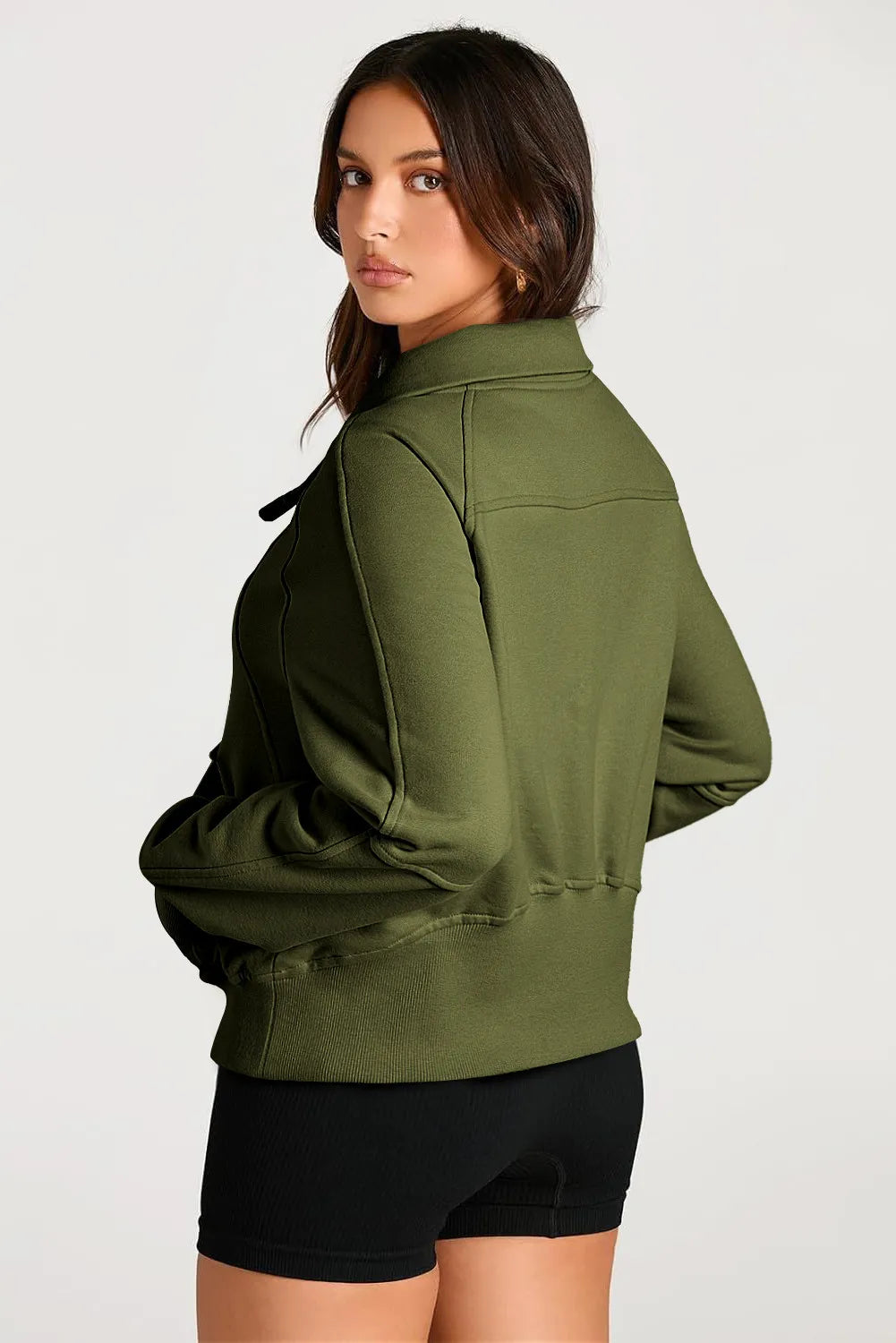 Half Zip Long Sleeve Sweatshirt - Sydney So Sweet