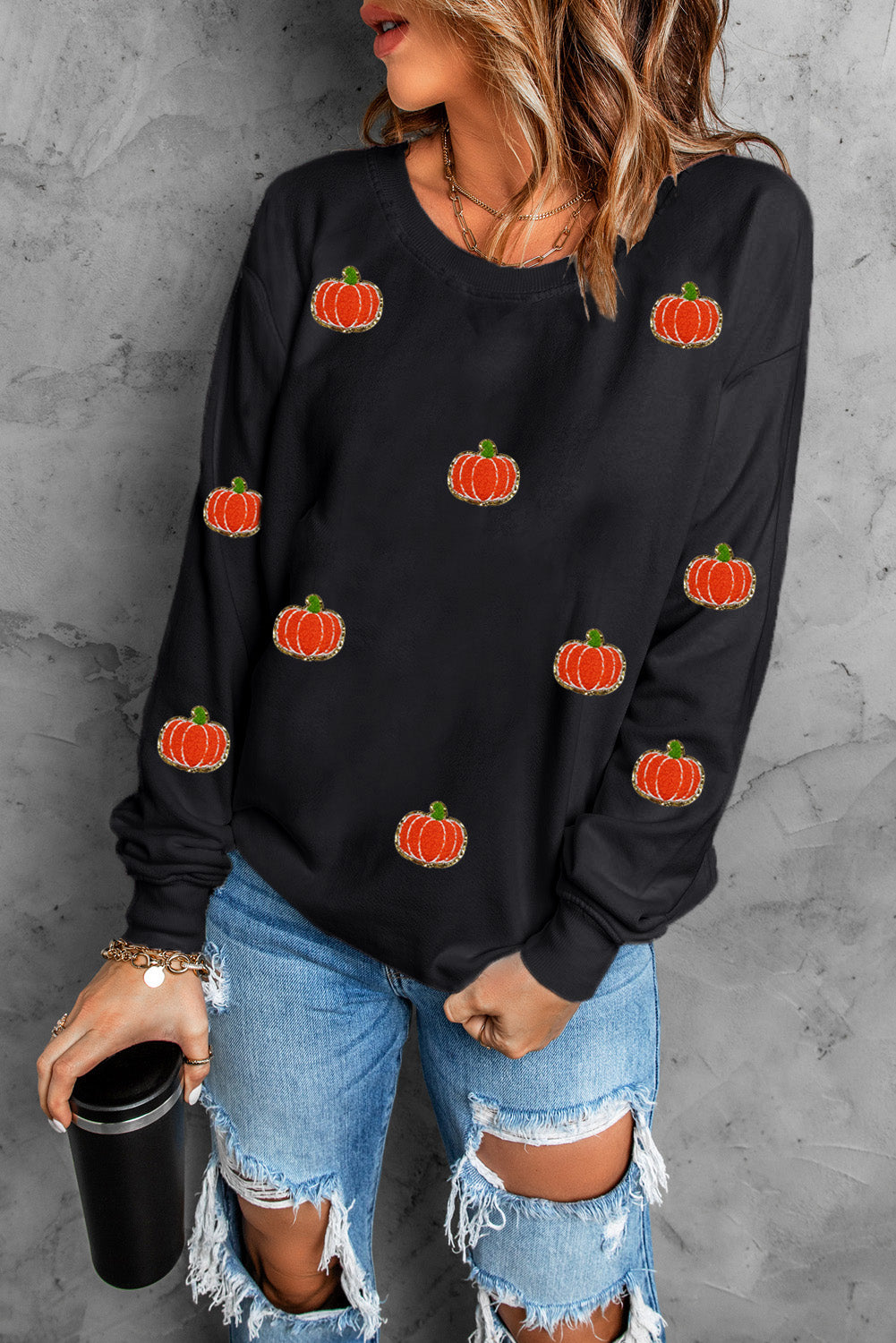 Pumpkin Patch Women&#39;s Graphic Long Sleeve Sweatshirt - Sydney So Sweet