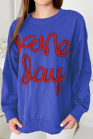 Round Neck Long Sleeve Sweatshirt - Sydney So Sweet