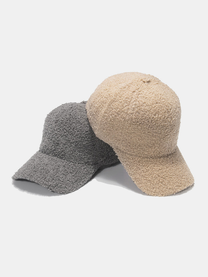 Sherpa Solid Color Baseball Cap - Sydney So Sweet