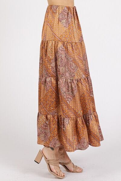 Mittoshop Paisley Patchwork Print Satin Maxi Skirt - Sydney So Sweet