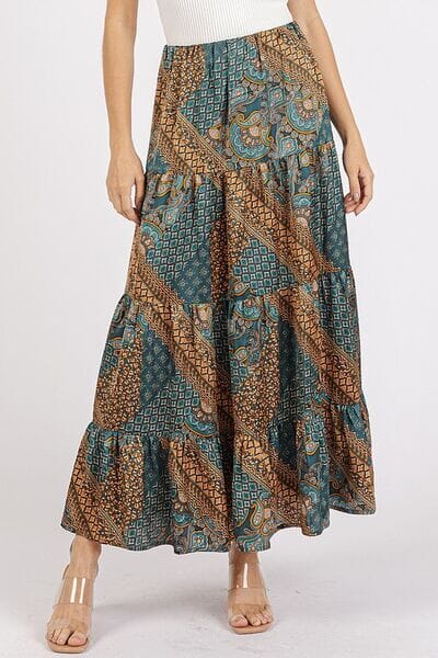 Mittoshop Paisley Patchwork Print Satin Maxi Skirt - Sydney So Sweet