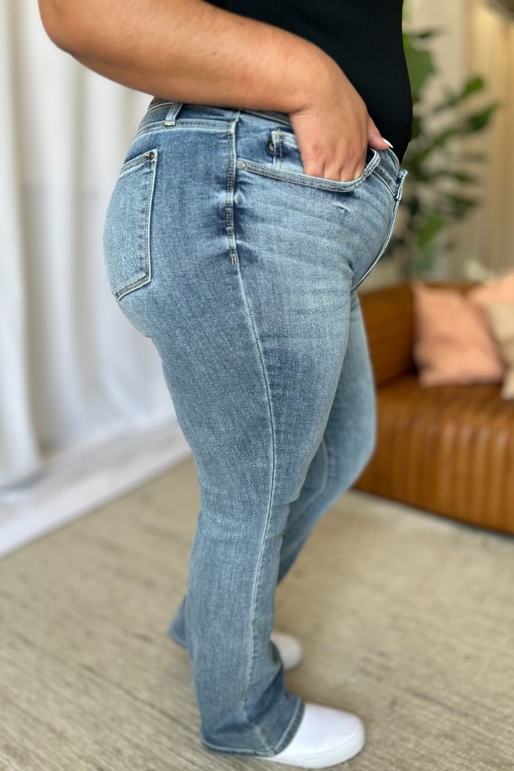 Judy Blue Full Size Medium Rise Bootcut Jeans - Sydney So Sweet