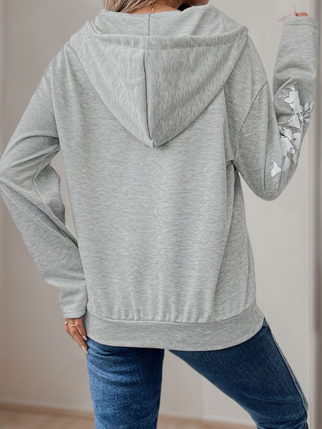 Perfee Half Zip Long Sleeve Hoodie - Sydney So Sweet