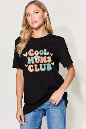 Cool Moms Club Bow Graphic Short Sleeve T-Shirt - Sydney So Sweet