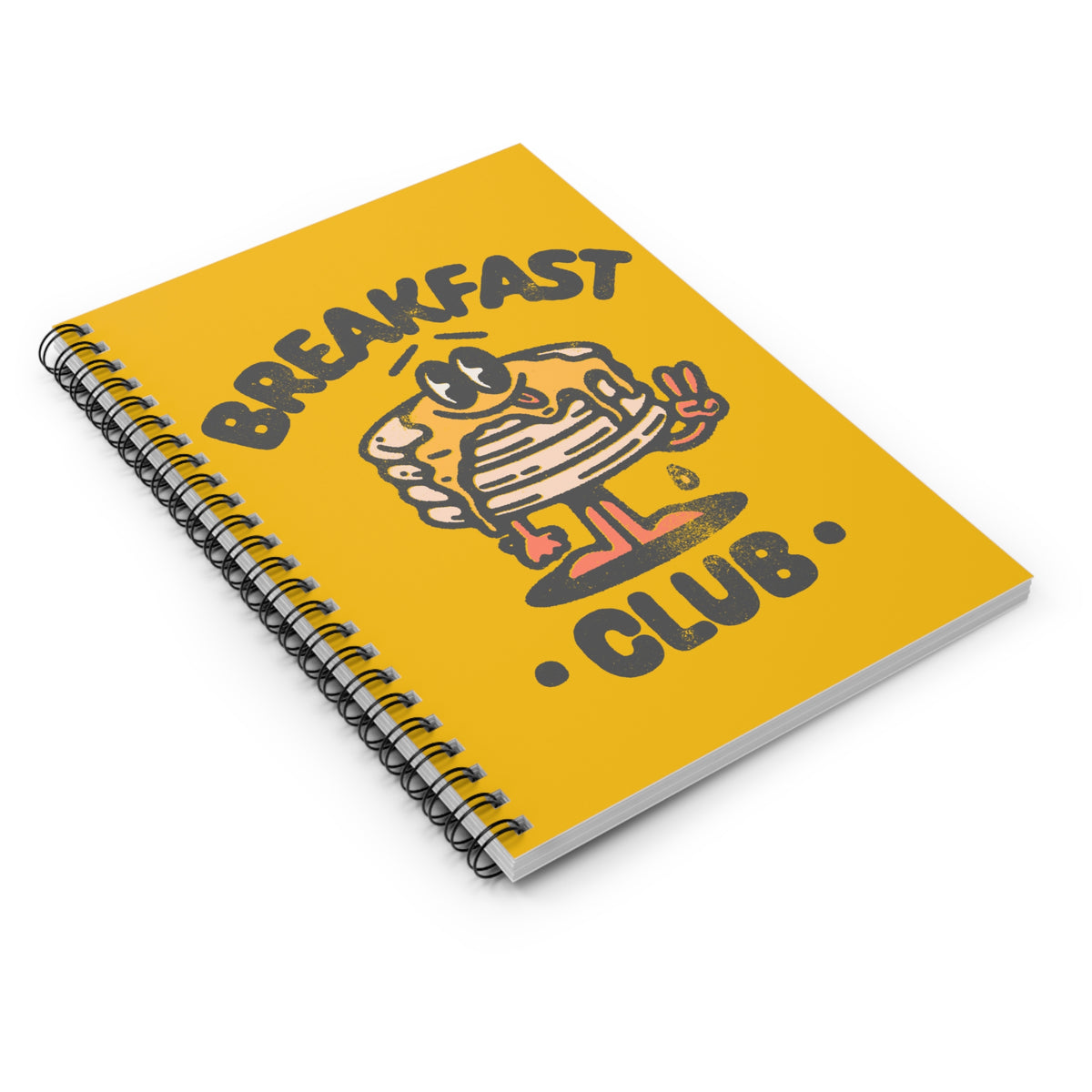 Breakfast Club Ruled Spiral Notebook Cute Pancake Journal