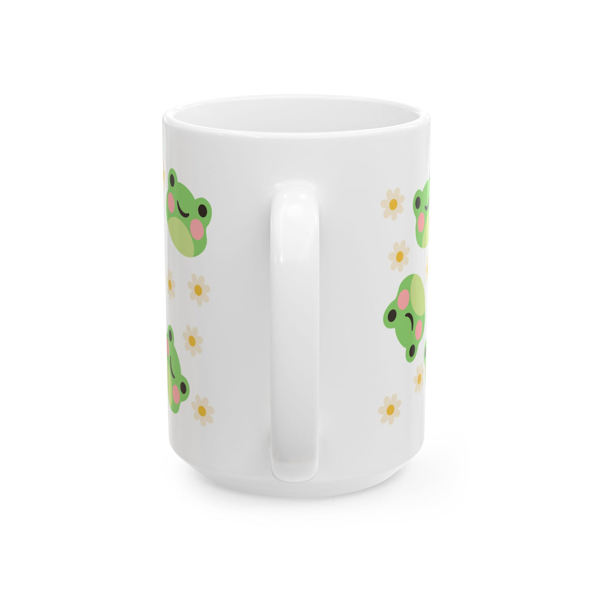 Kawaii Frog Daisy Cute Ceramic Mug Coffee Cup (11oz & 15oz) - Sydney So Sweet