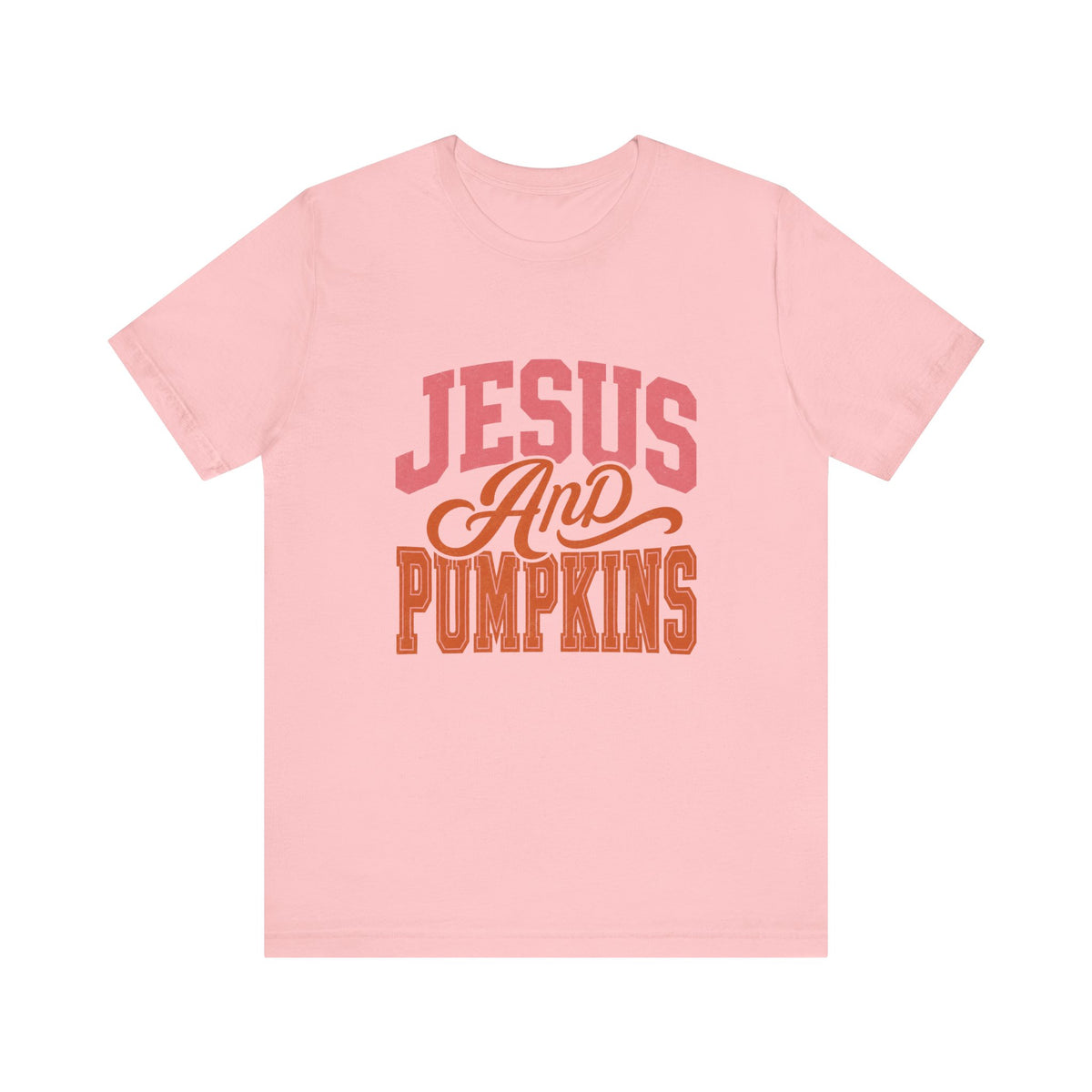 Jesus And Pumpkins Tee Fall Christian Graphic T-Shirt