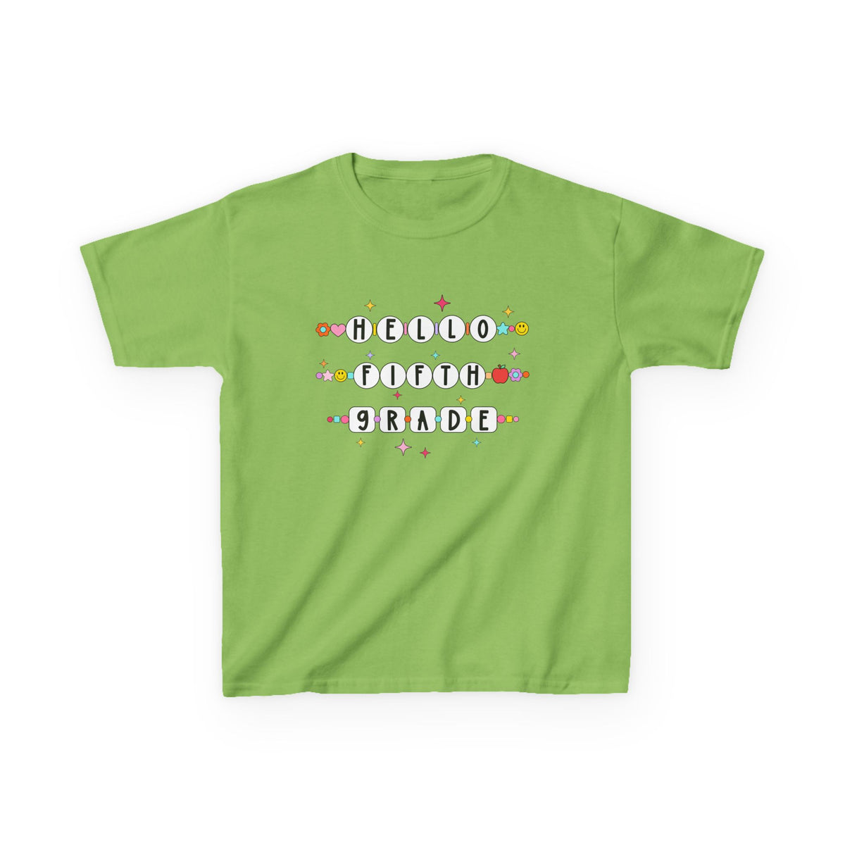 Friendship Bracelets Hello Fifth Grade Kids Tee Cute 5th Grade Back to School T-Shirt