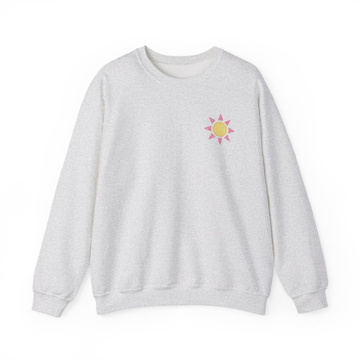 See You Sunday Christian Sweatshirt Cute Church Sun Faux Fabric Crewneck
