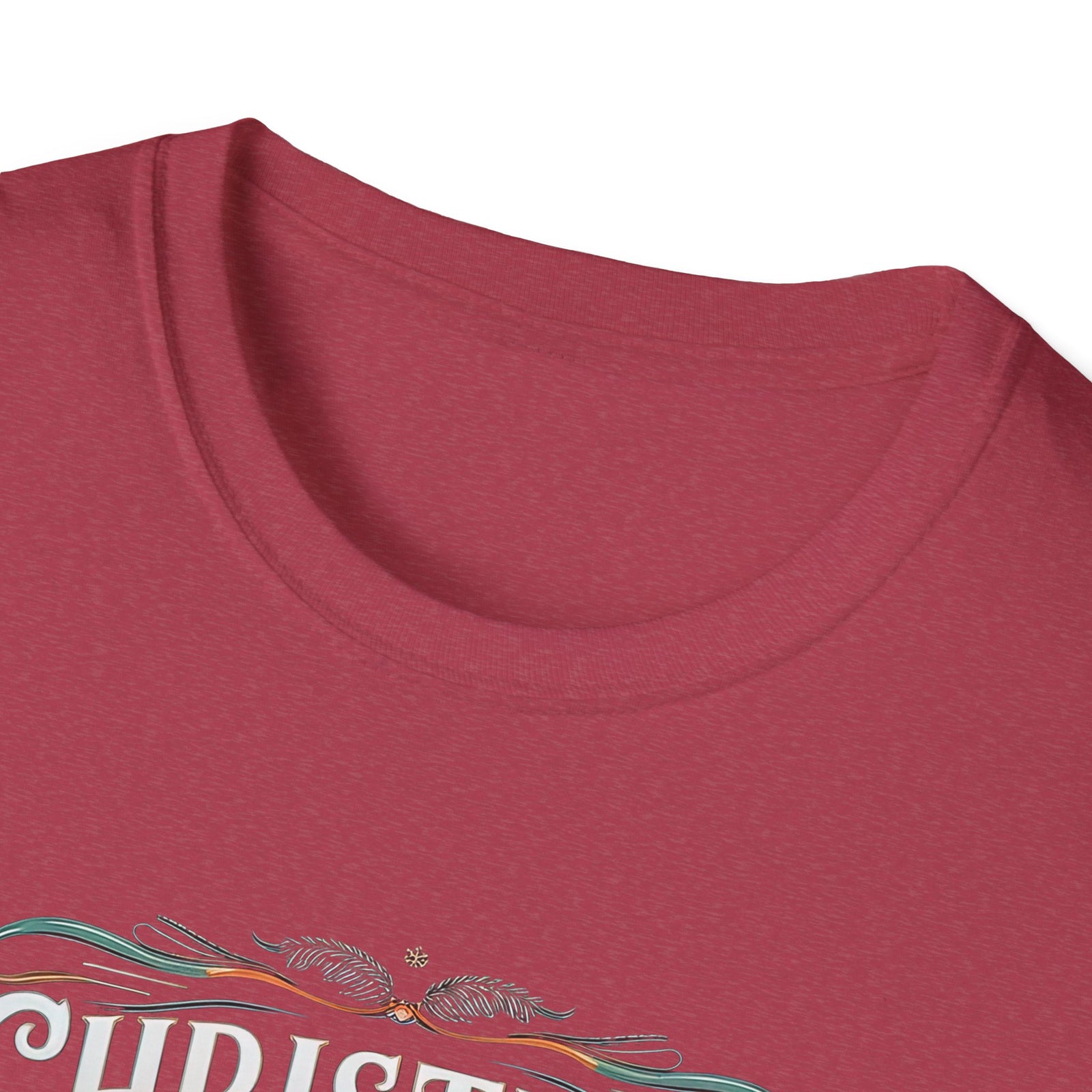 Christmas Blessings Ice Skating Tee Nostalgic Graphic T-Shirt