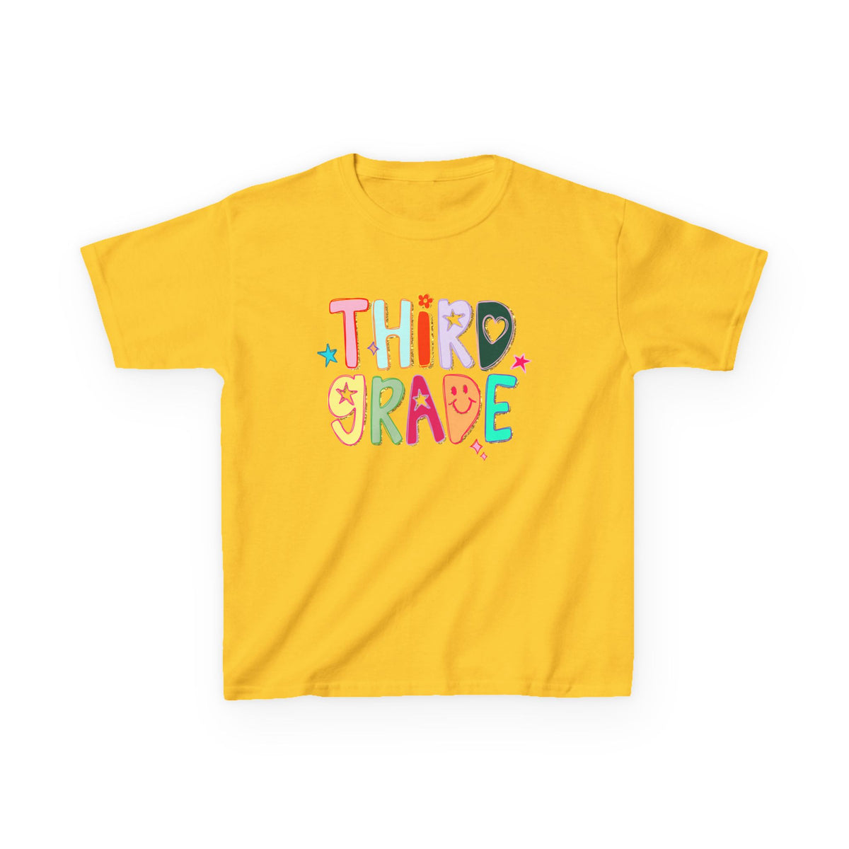 Third Grade Kids T-Shirt Cute & Colorful Back to School 3rd Grade Tee
