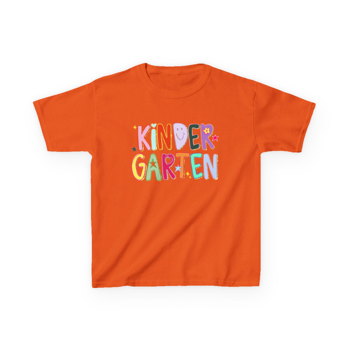 Kindergarten Kids T-Shirt Cute & Colorful Back to School Grade K Tee