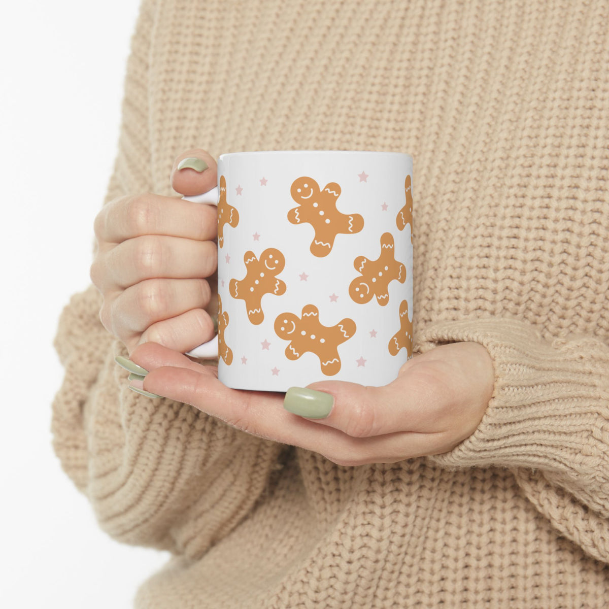 Christmas Gingerbread Cookies Ceramic Mug Coffee Cup (11oz & 15oz)