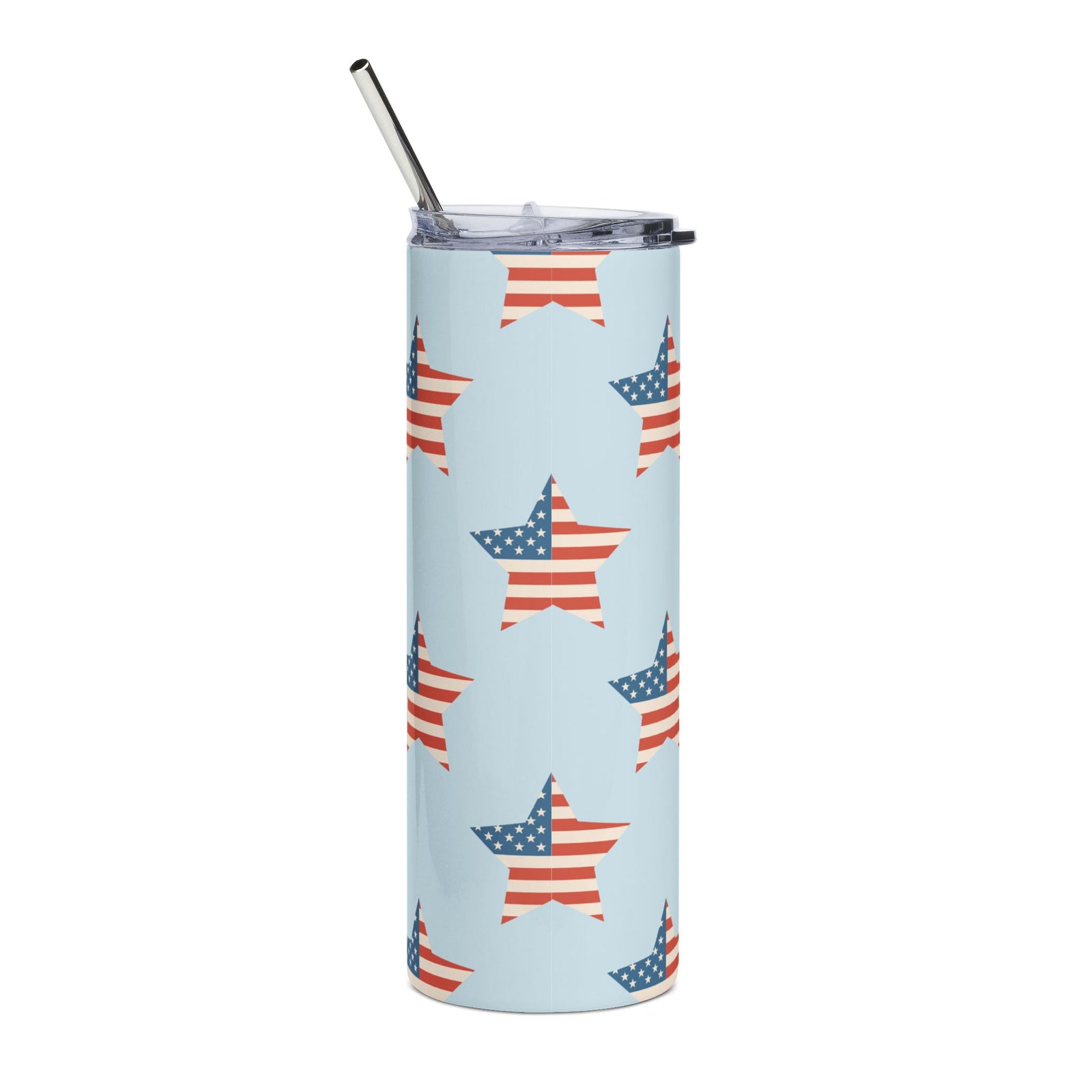Liberty Stars 20oz Patriotic American Tumbler Stainless Steel Travel Cup