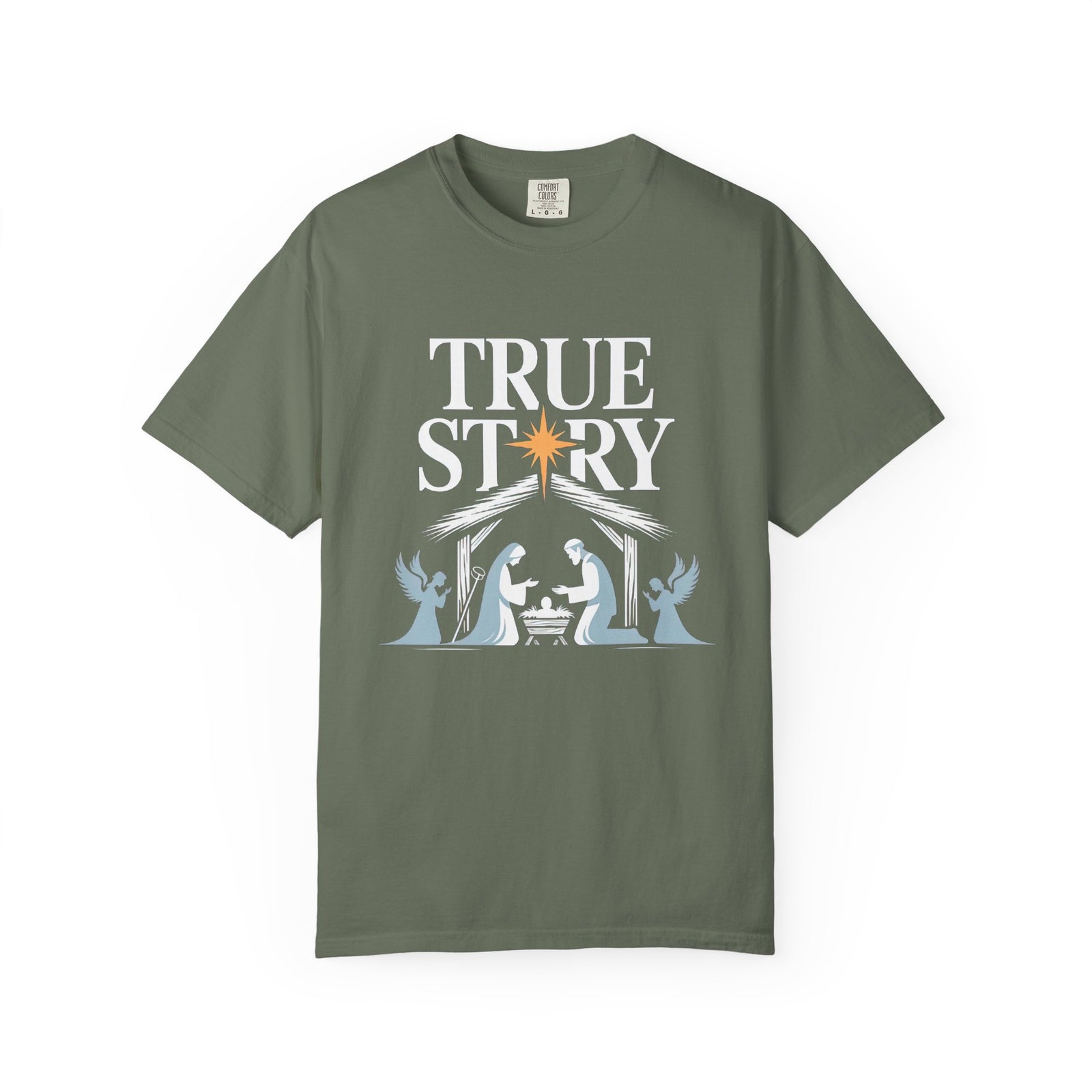 True Story Christmas Nativity Scene T-Shirt Christian Graphic Tee