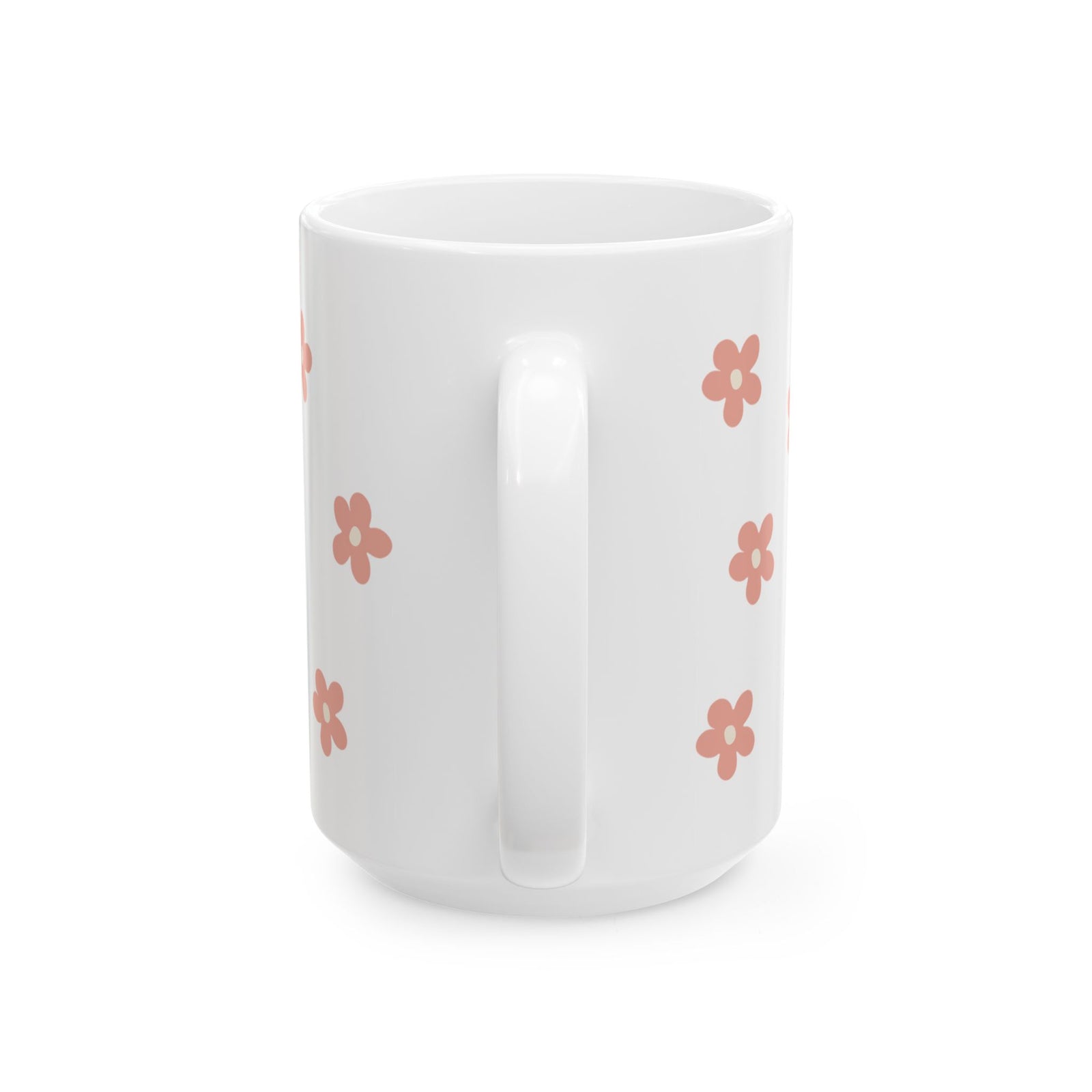 Faith Heart Floral Cute Ceramic Mug Coffee Cup (11oz & 15oz)