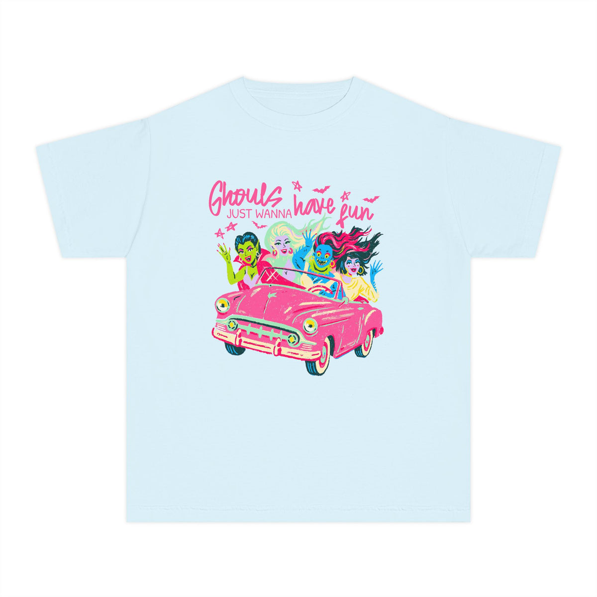 Ghouls Just Wanna Have Fun Halloween Monsters T-Shirt Fun Kids Graphic Tee