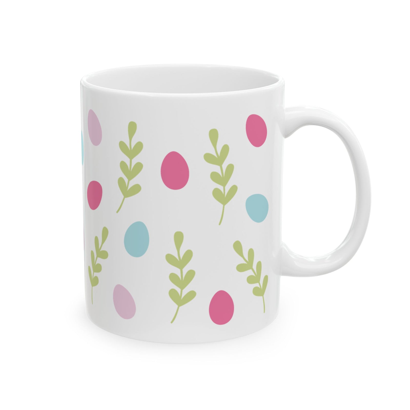 Egg Hunt Cute Ceramic Mug Coffee Cup (11oz & 15oz)