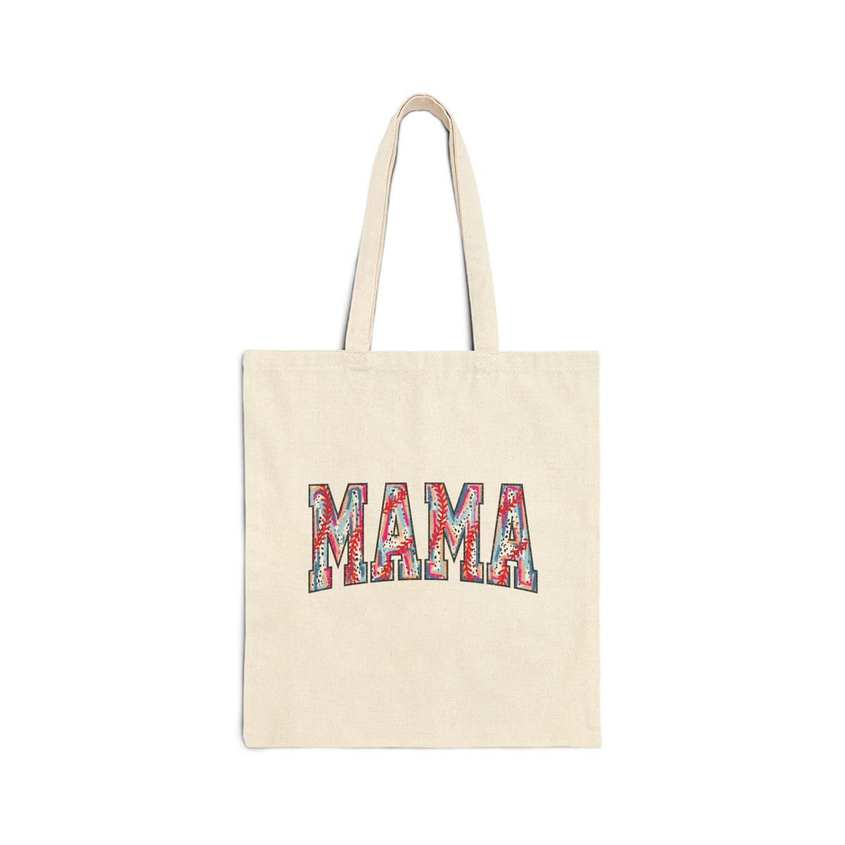 Baseball Mama Cotton Canvas Tote Bag