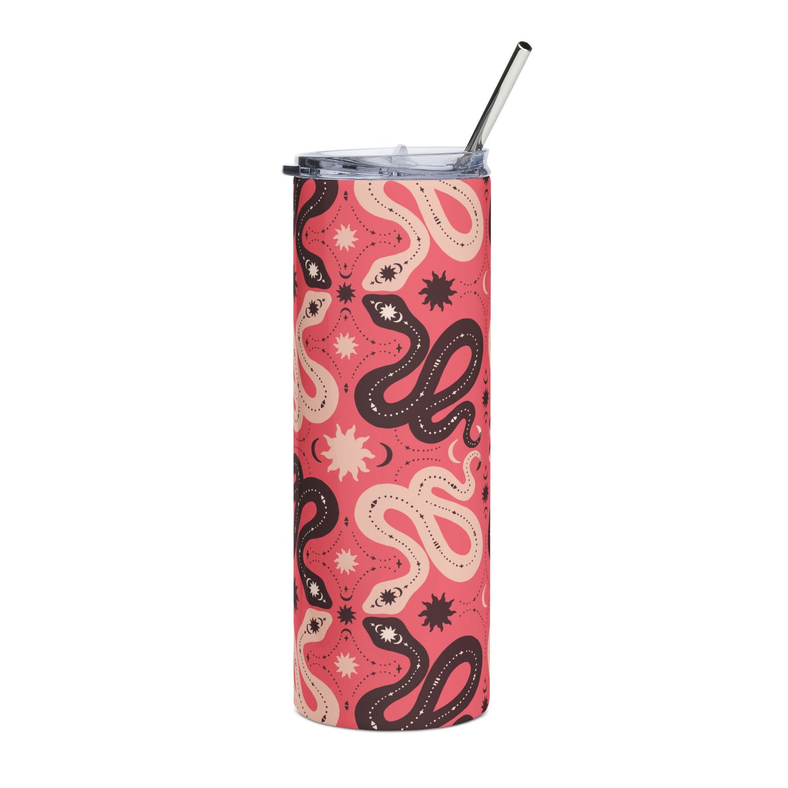 Celestial Snake 20oz Floral Stainless Tumbler Insulated Travel Cup - Sydney So Sweet