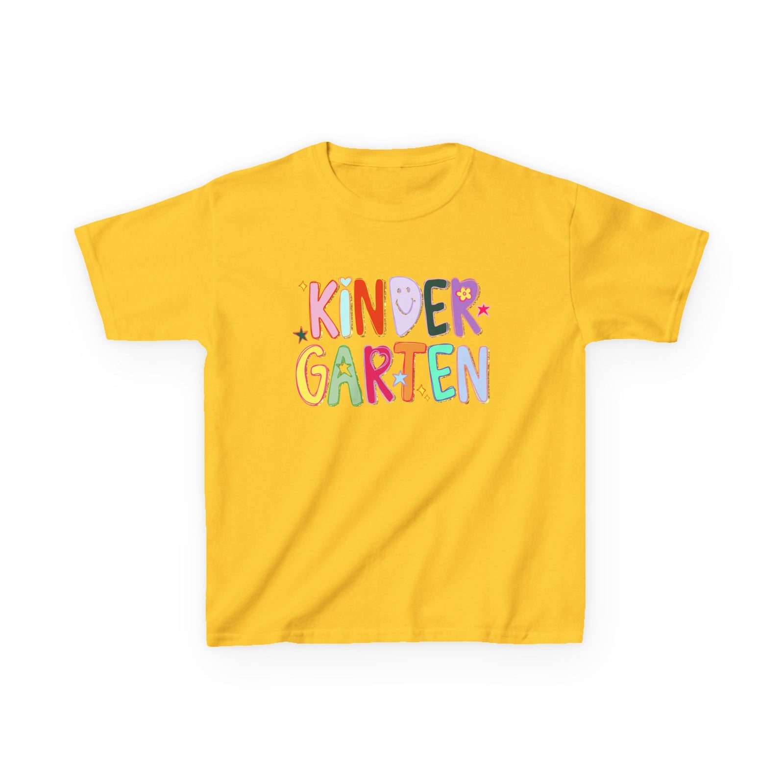 Kindergarten Kids T-Shirt Cute & Colorful Back to School Grade K Tee