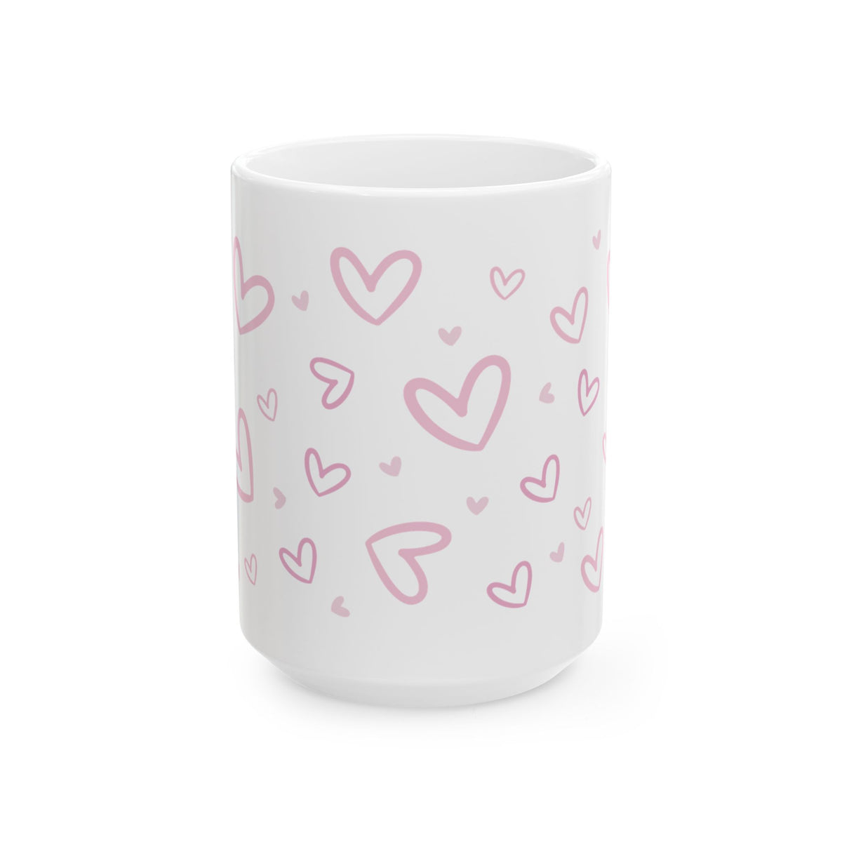 Heart Confetti Mug — Cute Valentine’s Day Coffee Cup (11oz & 15oz)