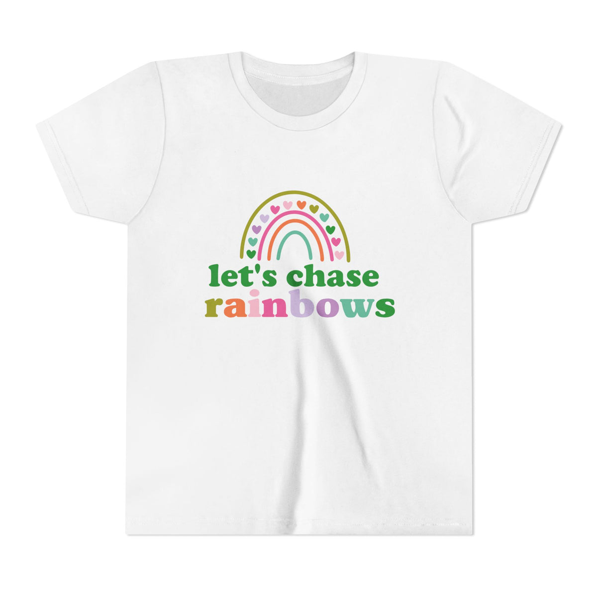 Let’s Chase Rainbows Youth Tee Cute St. Patrick's Day Kids T-Shirt