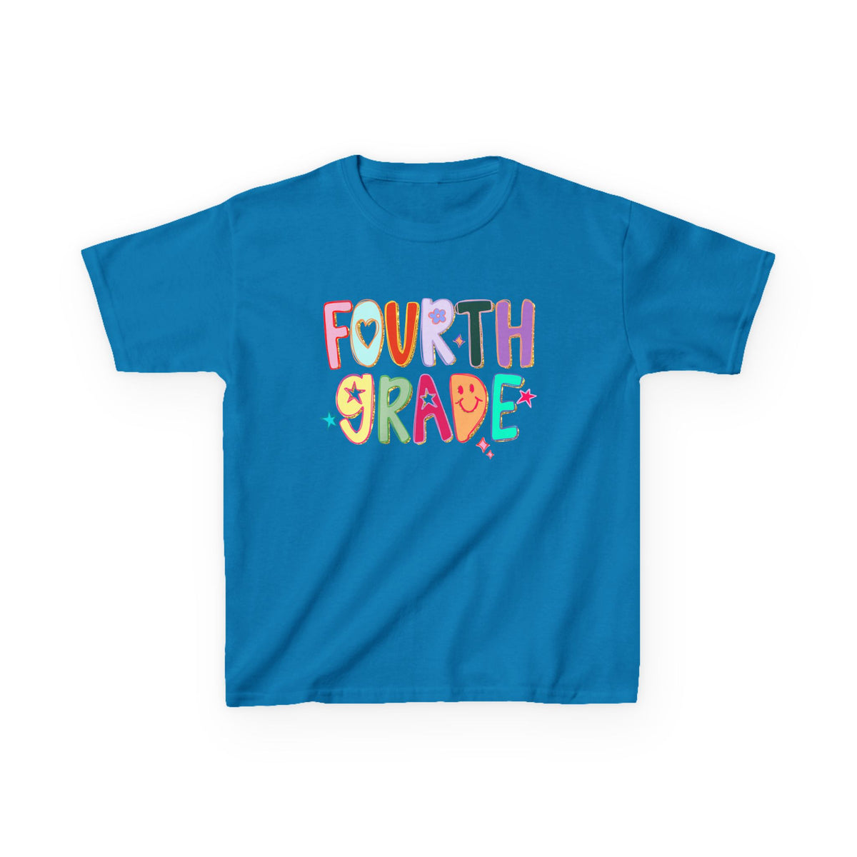 Fourth Grade Kids T-Shirt Cute & Colorful Back to School 4th Grade Tee