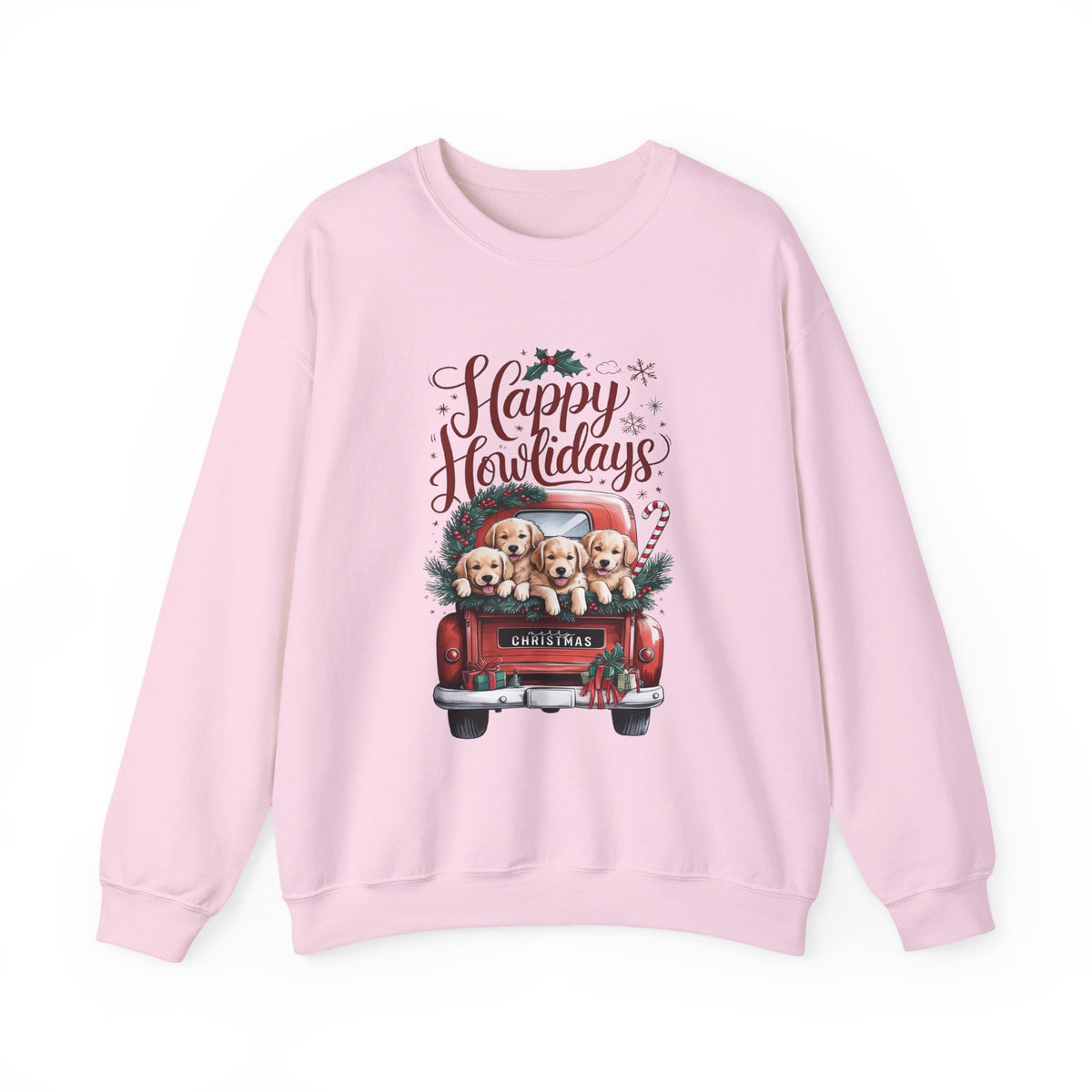 Happy Howlidays Puppy Crewneck Unisex Sweatshirt