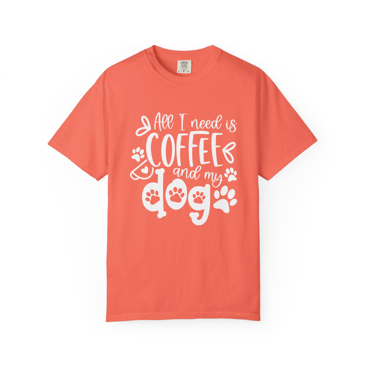 Coffee and My Dog T-Shirt Cute Dog Lover Coffee Graphic Tee