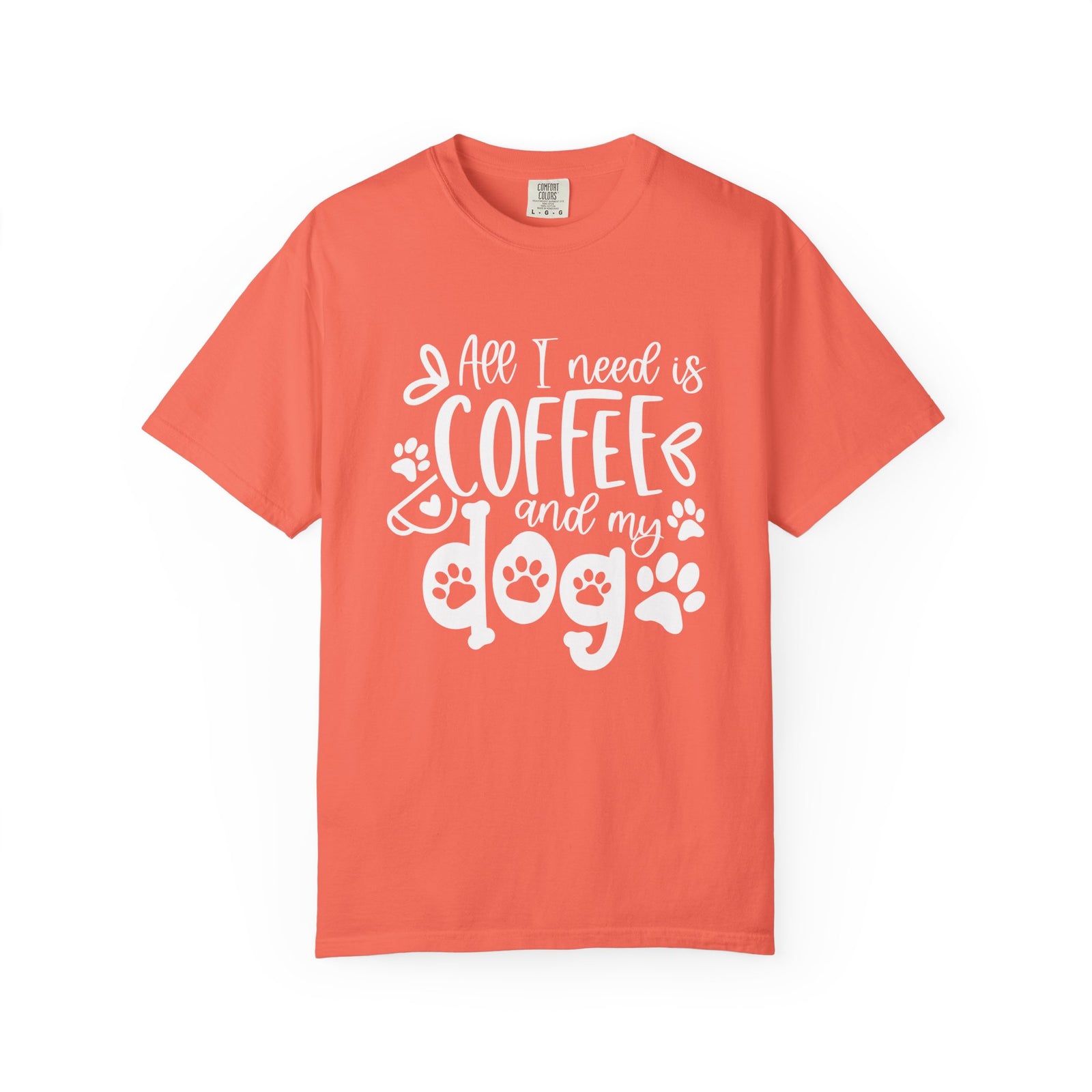 Coffee and My Dog T-Shirt Cute Dog Lover Coffee Graphic Tee