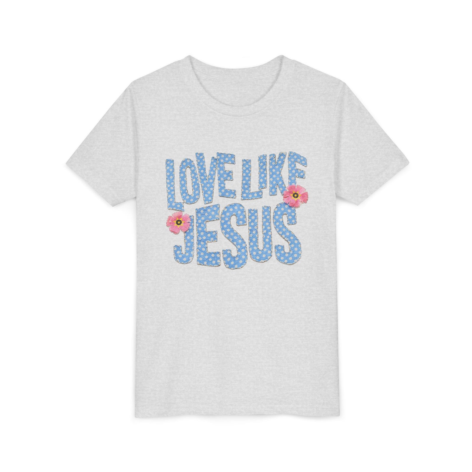 Love Like Jesus Kids T-Shirt Cute Polka Dot Youth Christian Graphic Tee
