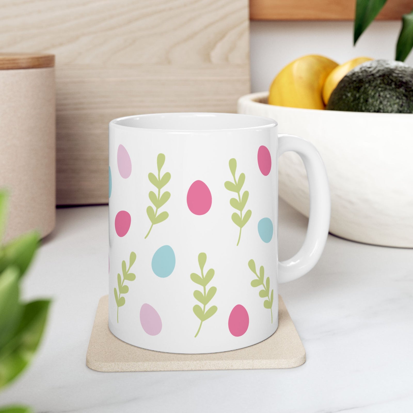 Egg Hunt Cute Ceramic Mug Coffee Cup (11oz & 15oz)