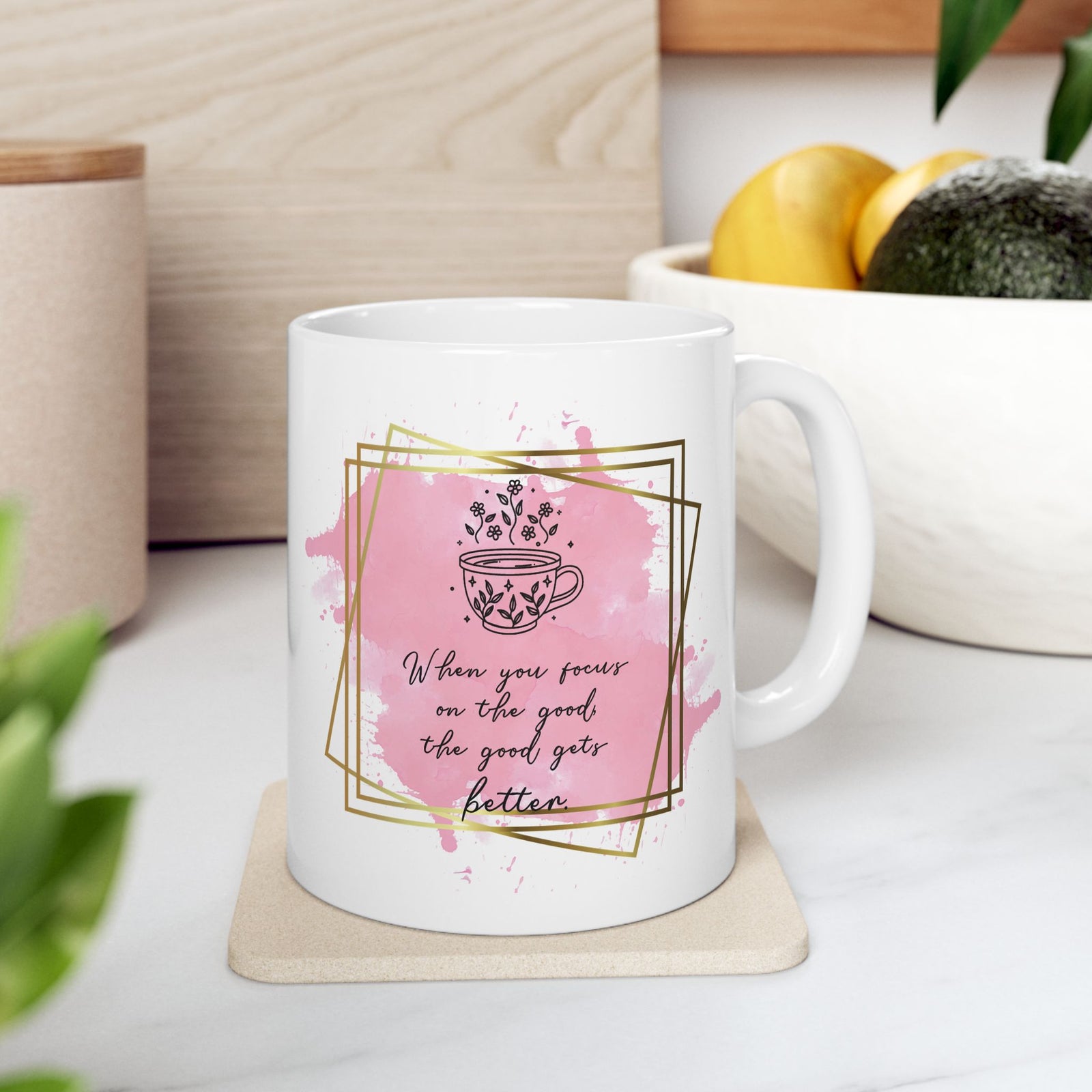 Focus on the Good Inspirational Mug Coffee Cup (11oz & 15oz) - Sydney So Sweet