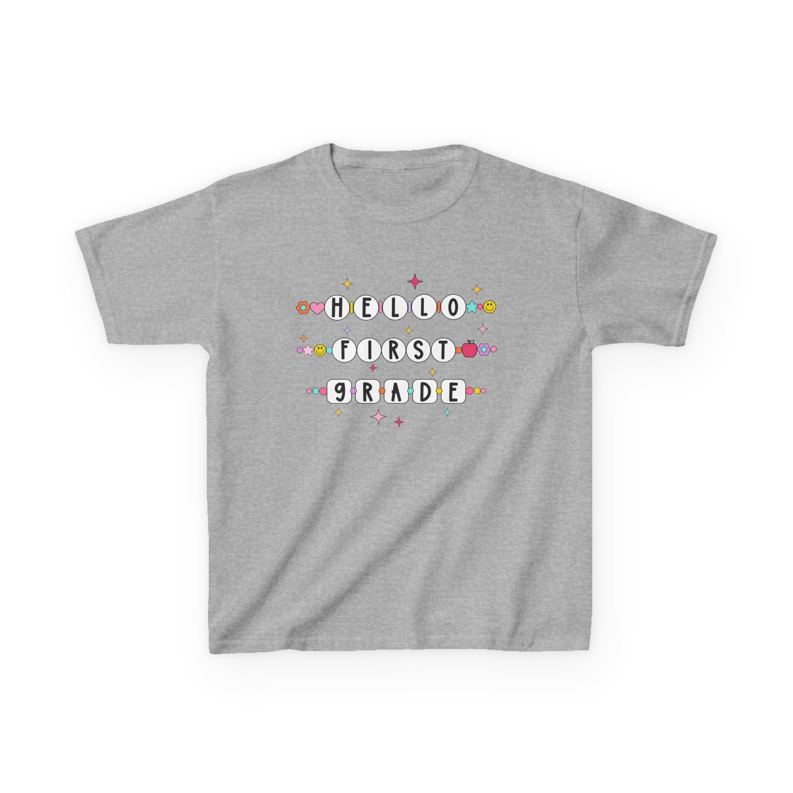 Friendship Bracelets Hello First Grade Kids Tee Cute 1st Grade Back to School T-Shirt