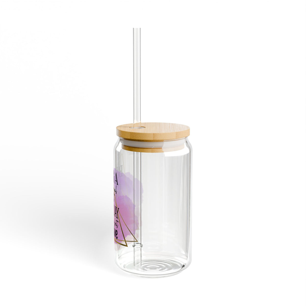 Being a Functional Adult is Excessive Inspirational Tumbler Sipper Glass 16oz — Reusable Drink Jar with Lid & Straw - Sydney So Sweet