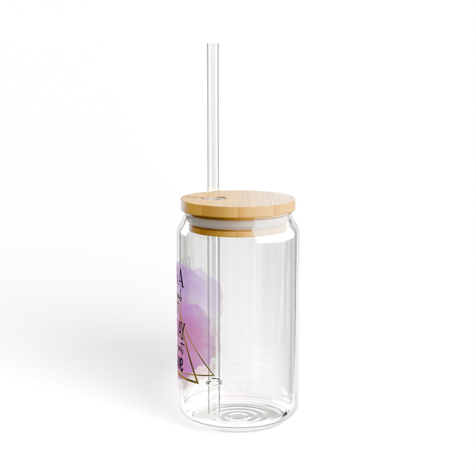 Being a Functional Adult is Excessive Inspirational Tumbler Sipper Glass 16oz — Reusable Drink Jar with Lid & Straw - Sydney So Sweet