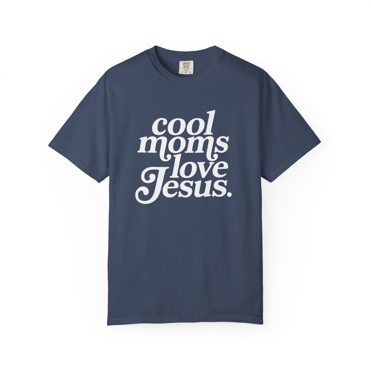 Cool Moms Love Jesus Graphic T-Shirt Christian Mom Graphic Tee