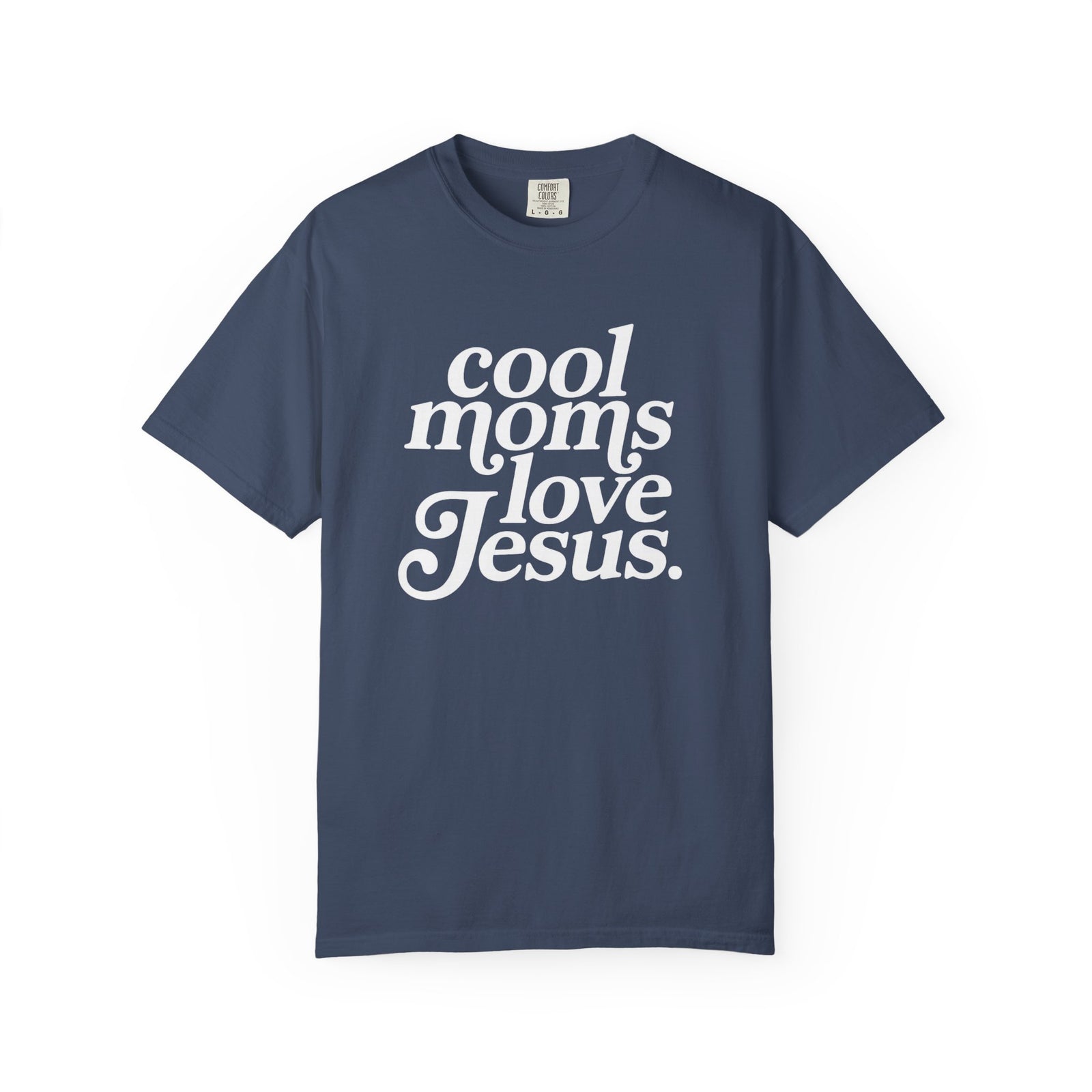 Cool Moms Love Jesus Graphic T-Shirt Christian Mom Graphic Tee