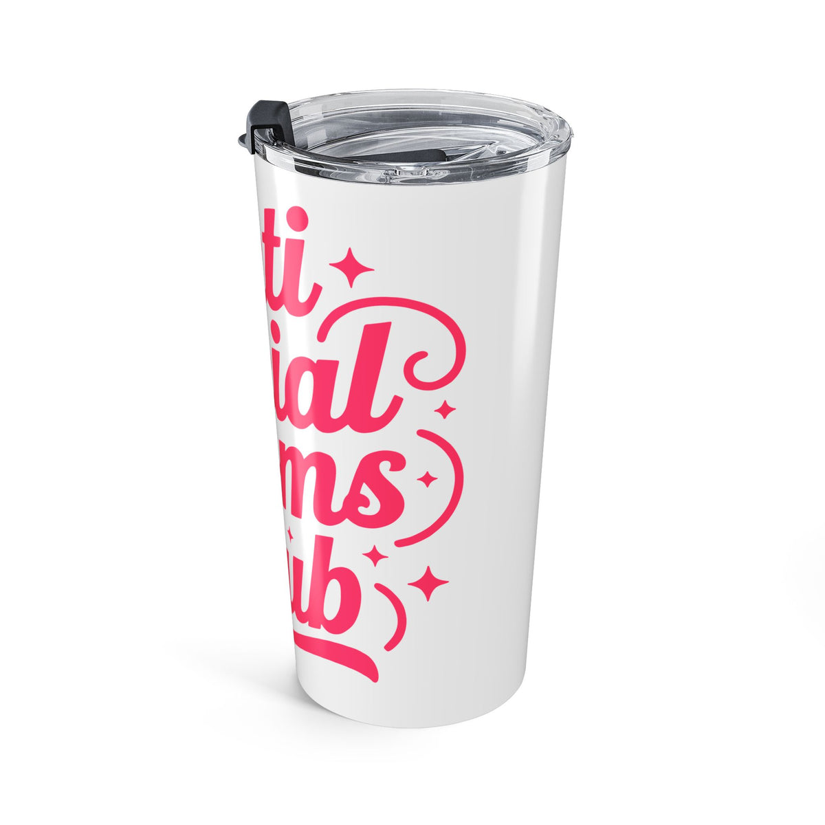 Anti Social Mom Club 20oz Tumbler Pink Script Insulated Travel Cup