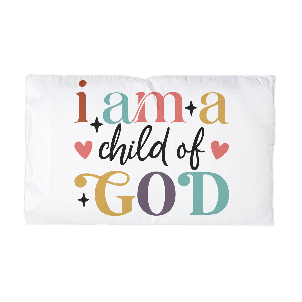Child of God Pillowcase Colorful Inspirational Microfiber Pillow Cover