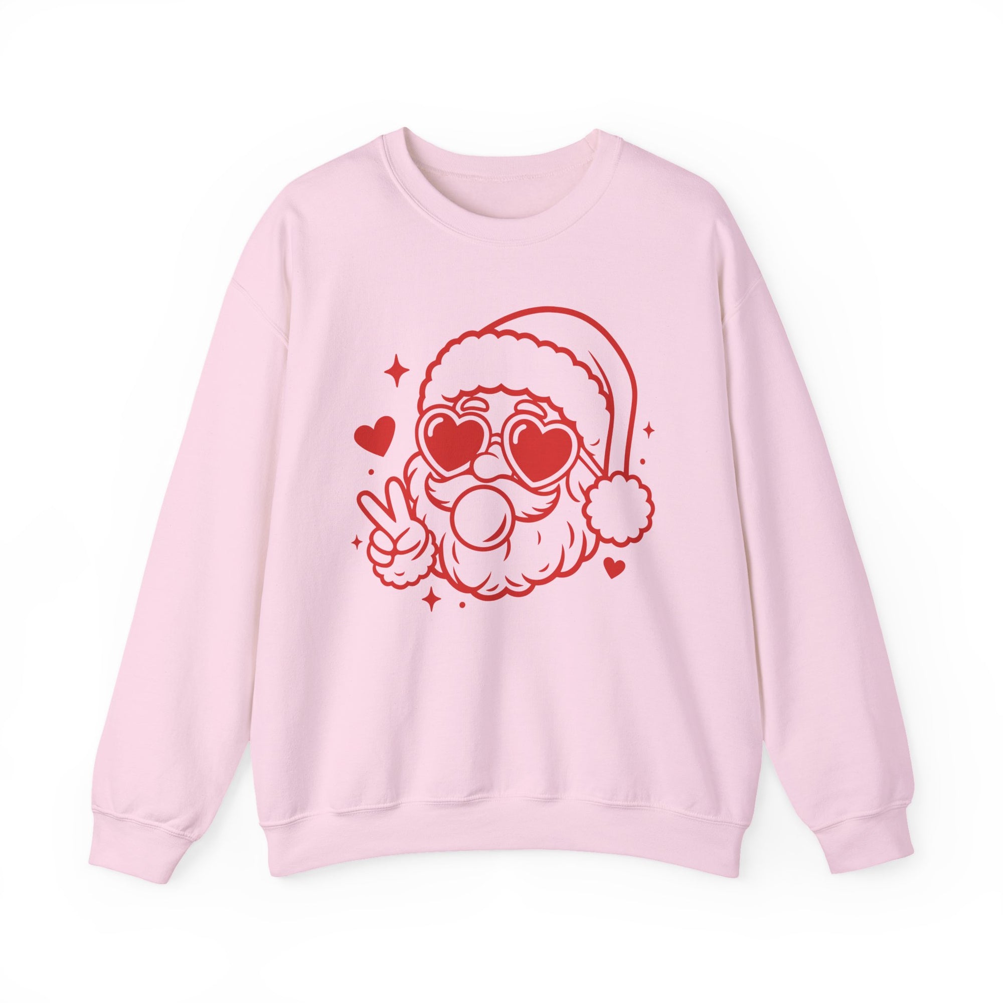 Cool Santa Baby Bubblegum Heavy Blend Women's Crewneck Cozy Christmas Graphic Sweatshirt - Sydney So Sweet