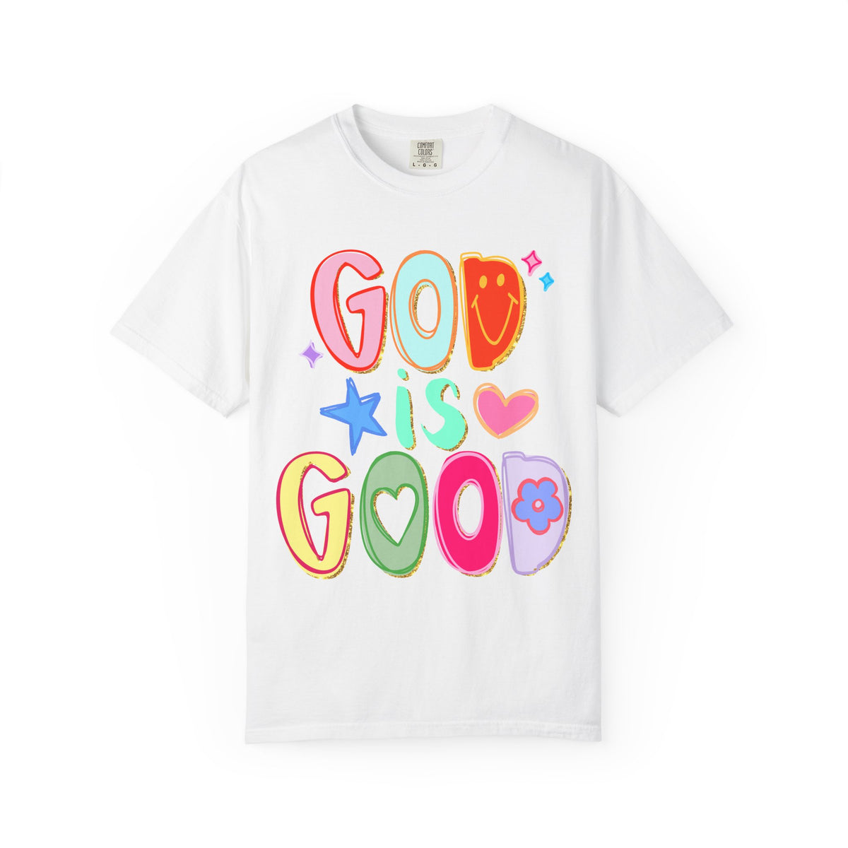 God Is Good T-Shirt Colorful Cute Faith Graphic Tee