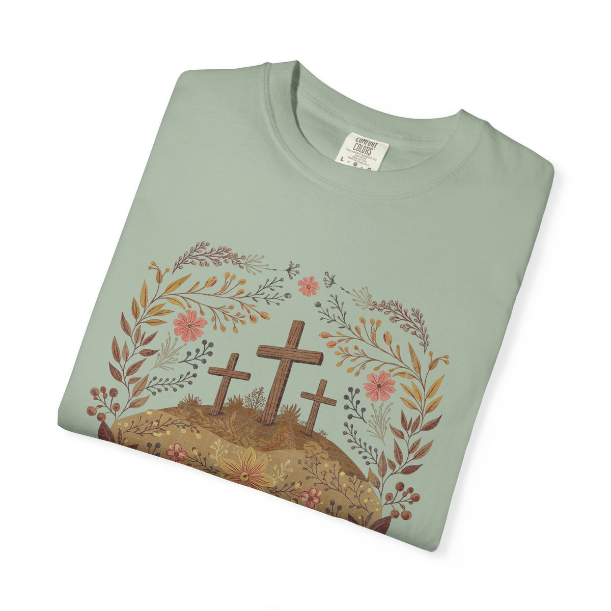 Thankful Cross T-shirt Christian Faith Tee for Thanksgiving & Worship