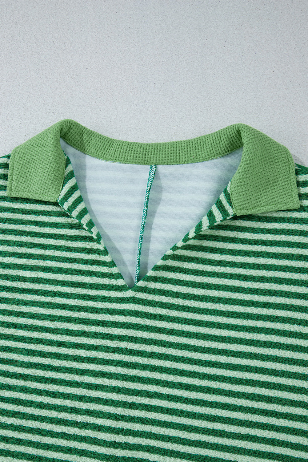 Stripe Johnny Collar Long Sleeve Top - Sydney So Sweet